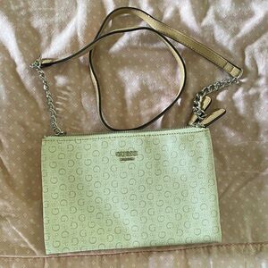 Guess Elegant Cream Crossbody Bag